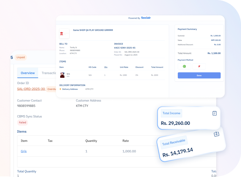 Sociair Call Page Module