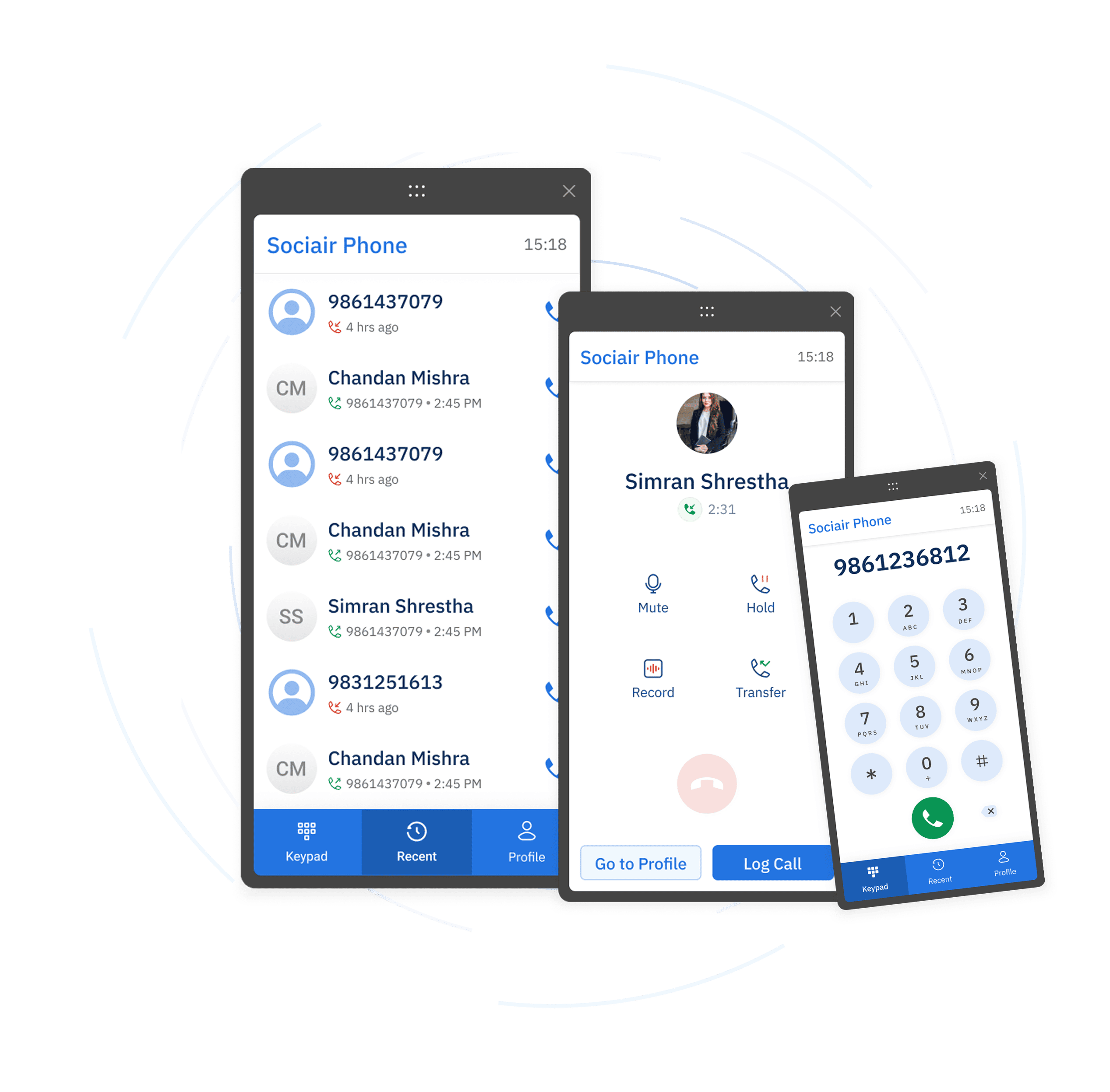 Sociair Call Page Mobile