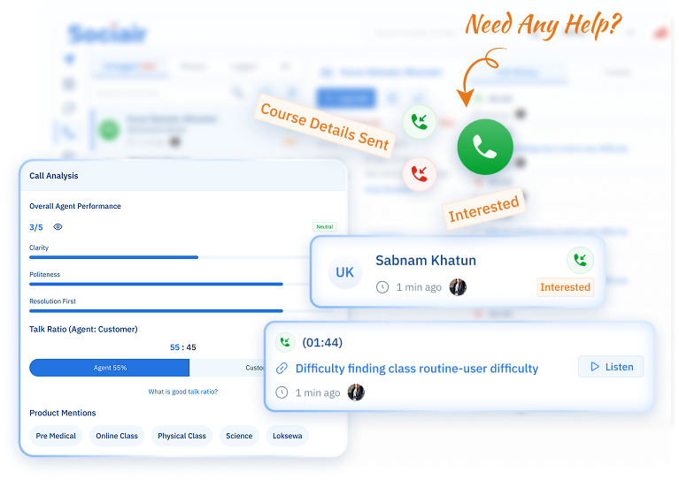 Sociair Call Page Module